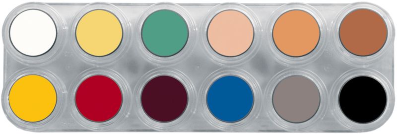 Fettsminke paletter - 12 farger